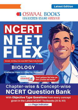 NCERT NEET FLEX - Biology | Chapter-wise & Topic-wise | NCERT Question Bank | 2500+ Qs, PYQs 2025 & 2024, Sample Papers, Mind Maps, Concept Videos, NCERT + Exemplar| For 2026, 2027 & 2028 Exams