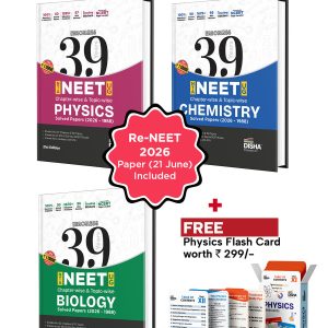 Disha Combo (3 Books) Errorless 39 Years NEET Chapter-wise & Topic-wise Physics, Chemistry & Biology NEET PYQ Book(2026 - 1988) 21st Edn | NEET Previous Year Solved Papers with 2026 Cancelled & Retest