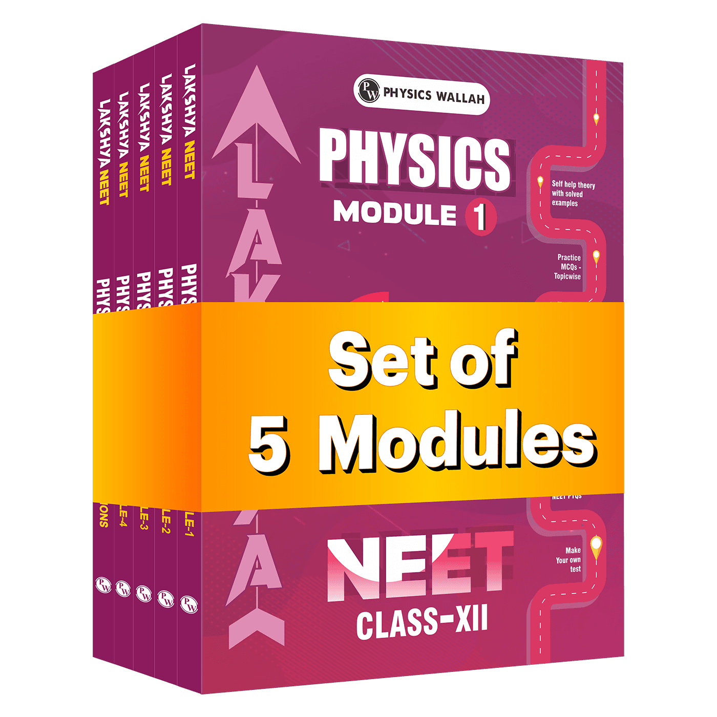 PW Lakshya For NEET Class 12 Physics Modules with Solutions Combo Set of 5 Books (2026 Edition)