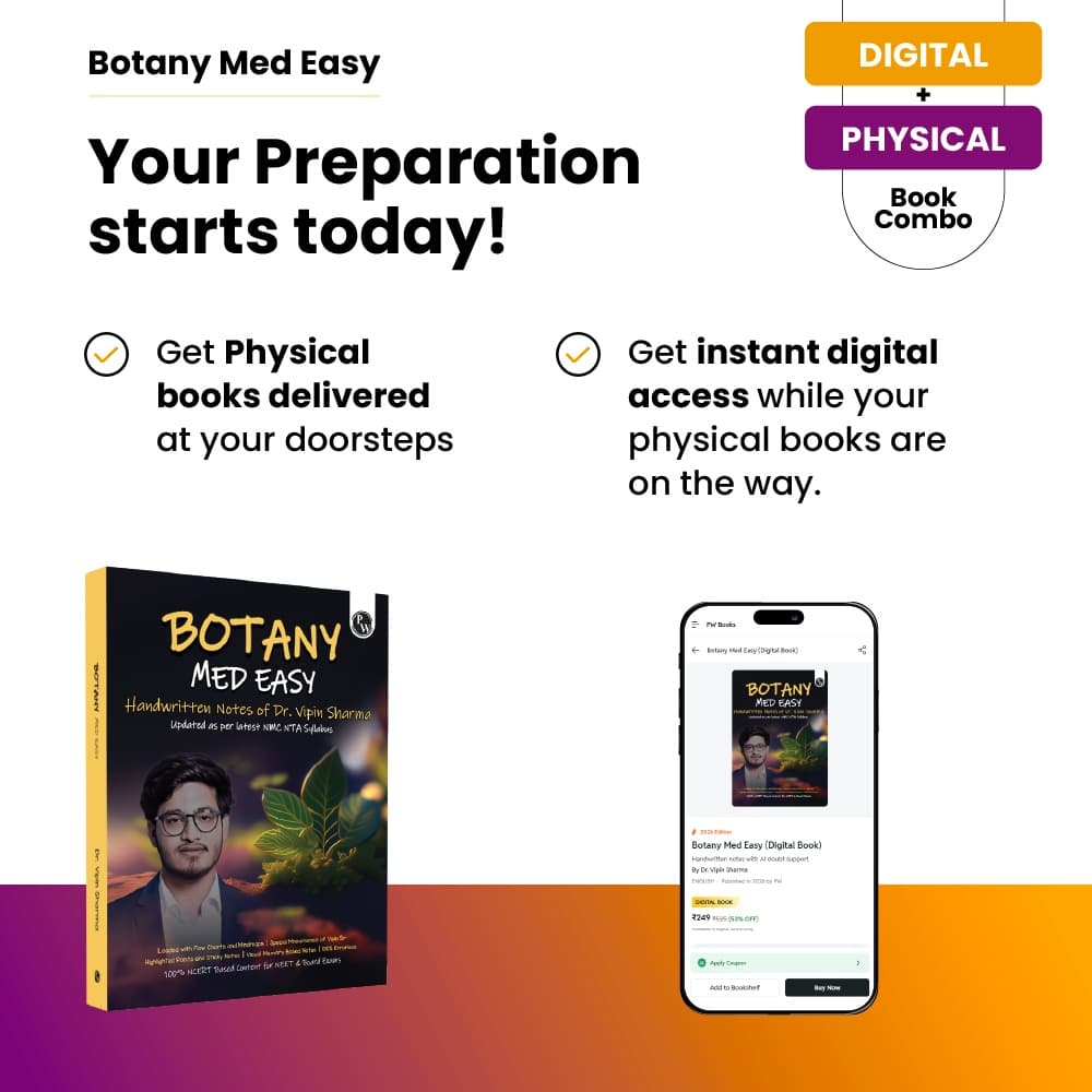 Digital-Book + Botany Med Easy Dr. Vipin Sharma Handwritten Notes | Flow Charts, Mindmaps, Mnemonics for NEET & Board Exams as per latest NMC NEET Syllabus