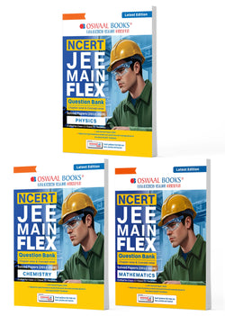 NCERT JEE (Main) FLEX | Chapter-wise & Topic-wise NCERT Objective Question Bank-Physics, Chemistry & Mathematics (Set of 3 Books) | Includes-Jan & Apr 2026 Fully Solved Papers| Latest Edition for 2027 Exam |With Oswaal AI
