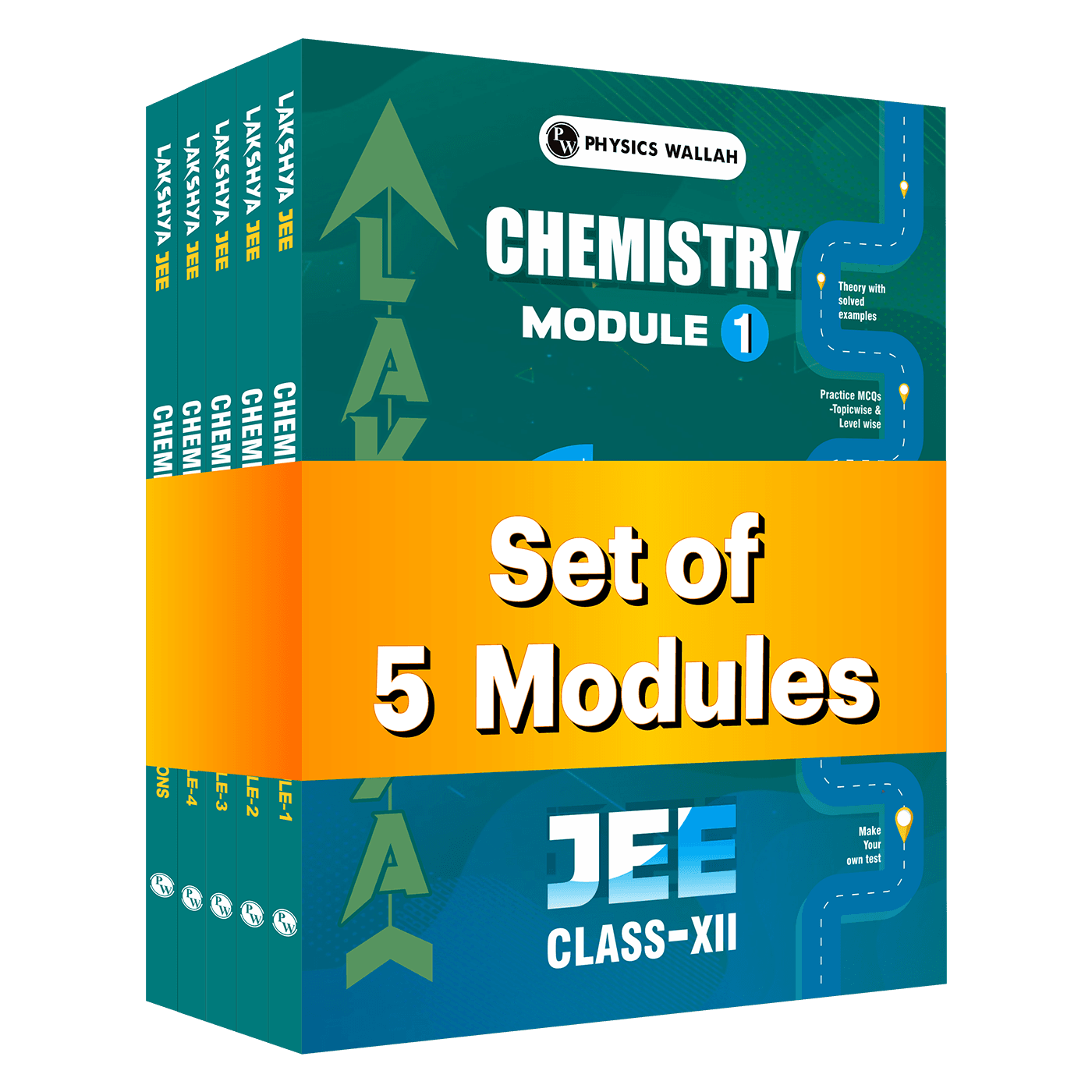 PW Lakshya For JEE Main & Advanced Class 12 Chemistry Modules with Solutions Combo Set of 5 Books (2026 Edition)
