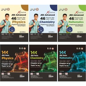 Combo Physics, Chemistry & Mathematics - 144 JEE Mains & 46 JEE Advanced Previous Year (1978 - 2023) Chapterwise & Topicwise Solved Papers (set of 6 Books) | IIT-JEE PYQ Question Bank in NCERT Flow with 100% Detailed Solutions for JEE 2024