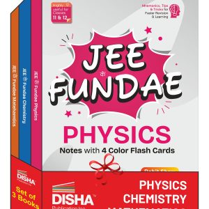 Disha Combo (3 Books) JEE ke Fundae Physics, Chemistry & Mathematics with 4 color Flash Cards | Complete NCERT in One Liner Format | JEE Main/ Advanced, BITSAT, VITEEE, Engineering, Class XI & XII