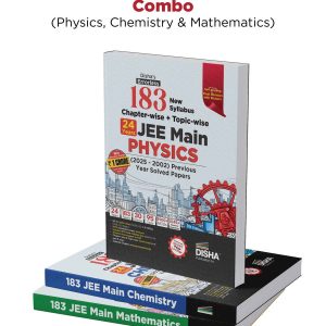 Disha 183 New Syllabus Chapter-wise & Topic-wise JEE Main Physics, Chemistry & Mathematics (2025 - 2002) Previous Year Solved Papers 9th Edition | JEE Mains PYQ Books for 2026 | 100% Solutions