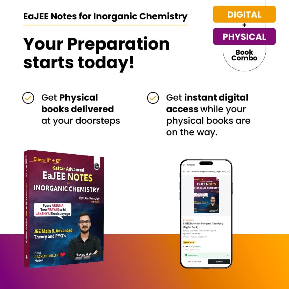 Digital-Book + JEE Advanced EaJEE Handwritten Notes For Inorganic Chemistry By Om Pandey | Chapterwise and Topicwise Questions | Complete JEE Main & Advanced Syllabus | Handpicked PYQs [Paperback] Om Pandey
