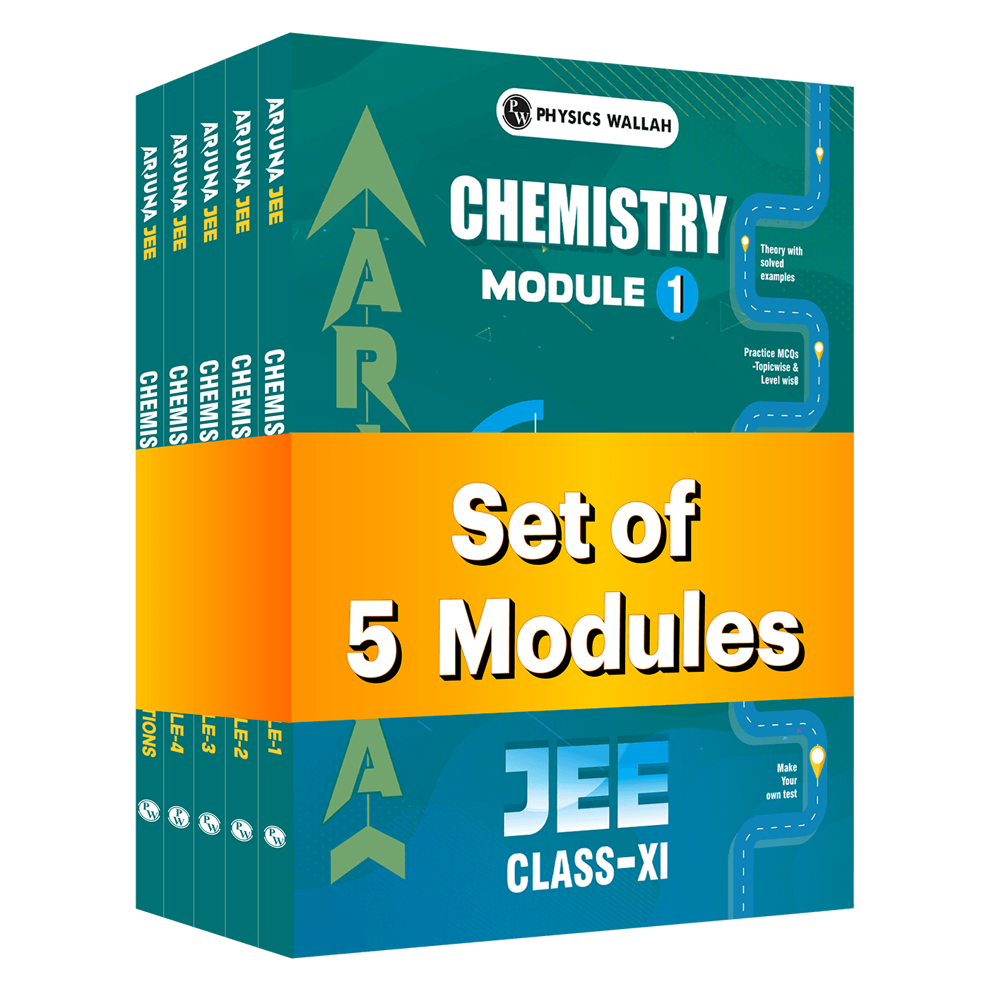 PW Arjuna For JEE Main & Advanced Class 11 Chemistry Modules with Solutions Combo Set of 5 Books (2026 Edition)
