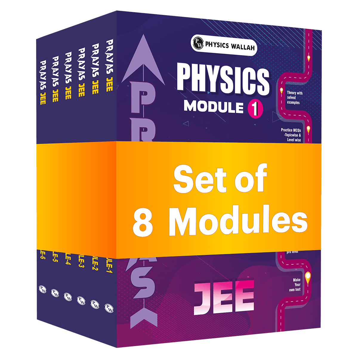 PW Prayas For JEE Main & Advanced Droppers Physics Modules with Solutions Combo Set of 8 Books (2026 Edition)